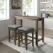 CAERLEON 3 Pc. Counter Ht. Table Set, Wire-brushed Gray - Big's Furniture (NV) - Multi Location
