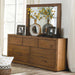 LEIRVIK Dresser, Light Walnut - Big's Furniture (NV) - Multi Location