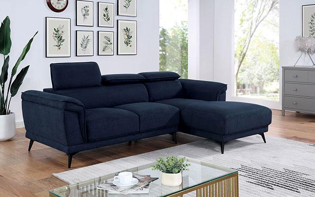 NAPANEE Sectional, Navy - Big's Furniture (NV) - Multi Location