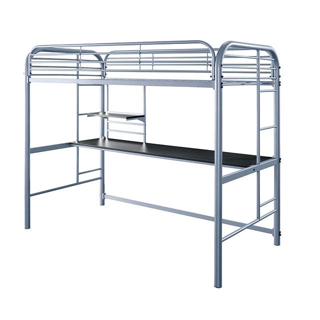 Opal Iii Black & Silver Twin Loft Bed - Big's Furniture (NV) - Multi Location