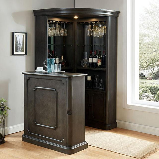 Voltaire Gray Curio Cabinet - Big's Furniture (NV) - Multi Location