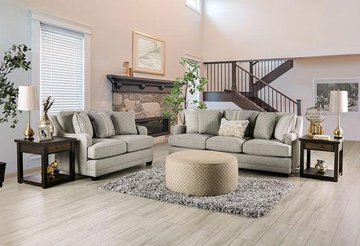 STEPHNEY Loveseat, Gray/Gold - Big's Furniture (NV) - Multi Location