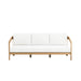 Wesley Patio Sofa, W/ White Cushions