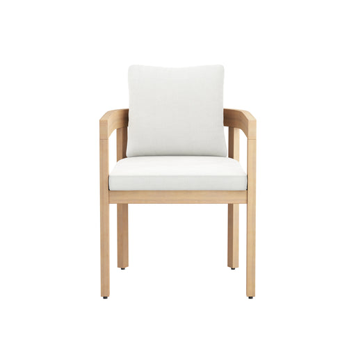 Wesley Patio Side Chair, White Cushion (1 Per Carton)