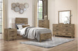 Mandan Twin Panel Bed in Weathered Pine 1910T-1 - Big's Furniture (NV) - Multi Location