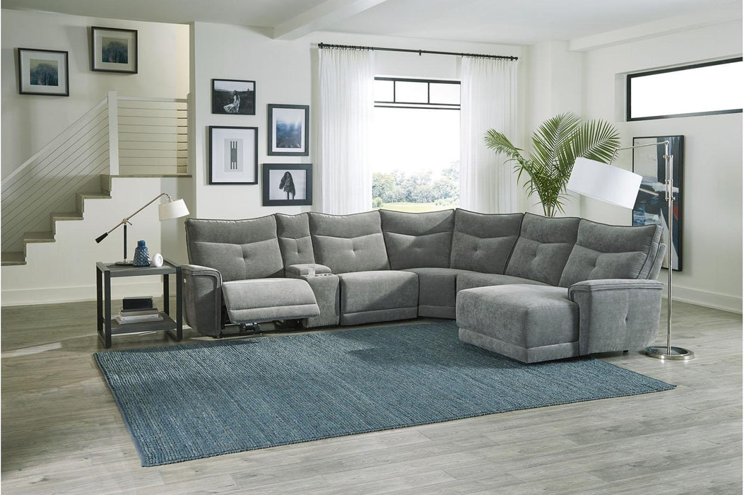 Tesoro Corner Seat in Dark Gray 9509DG-CR - Big's Furniture (NV) - Multi Location