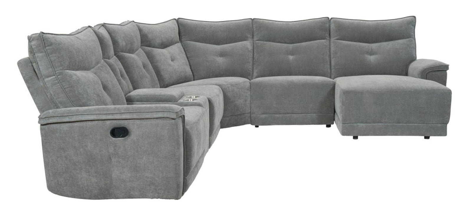 Tesoro Corner Seat in Dark Gray 9509DG-CR - Big's Furniture (NV) - Multi Location