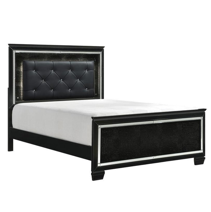 Allura King Panel Bed in Black 1916KBK-1EK - Big's Furniture (NV) - Multi Location