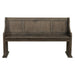 Toulon Bench with Curved Arms in Dark Pewter 5438-14A - Big's Furniture (NV) - Multi Location