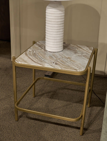 Manor Stone End Table - Big's Furniture (NV) - Multi Location