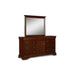 VERSAILLES LANDSCAPE MIRROR- BORDEAUX - Big's Furniture (NV) - Multi Location