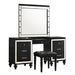VALENTINO VANITY TABLE MIRROR (BULBS NOT INCLUDED)-BLACK - Big's Furniture (NV) - Multi Location