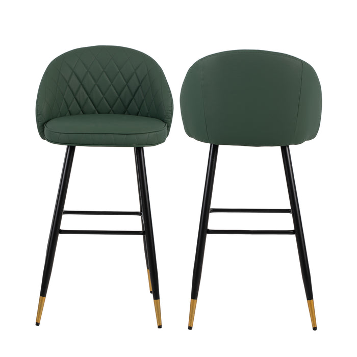 Oliver Green Vegan Leather Bar Chair (2 Per Carton)