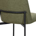 Erik Bar Chair W/ Black Metal Frame- Green (2 Per Carton)