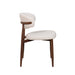 Royce Side Chair W/ Walnut Metal Frame -Beige (2 Per Carton)
