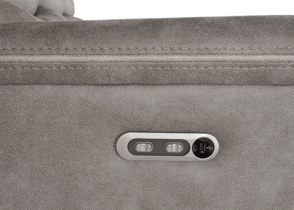 Kamari Sofa W/Pwr Hr & Fr-Gray