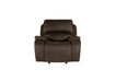 Brookings Glider Recliner W/Pwr Hr & Fr-Brown