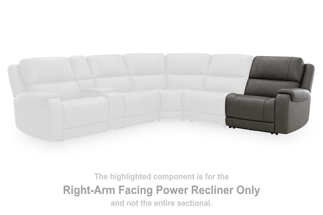 5Z - Pittson Power Reclining Sectional Loveseat - Big's Furniture (NV) - Multi Location