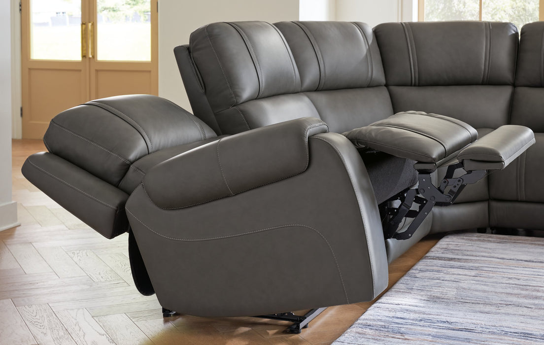 5Z - Pittson Power Reclining Sectional - Big's Furniture (NV) - Multi Location
