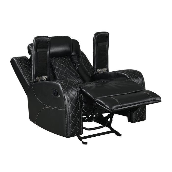 Orion Ii Glider Recliner-Black