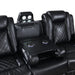 Orion Ii Sofa W/Dual Recliner-Black