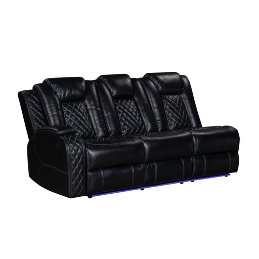 Orion Ii Laf Sofa W/Dual Recliner-Black