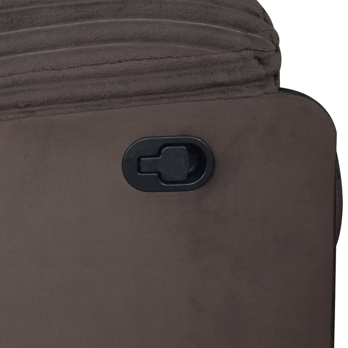 Willow Console Loveseat W/ Dual Recliners-Brown