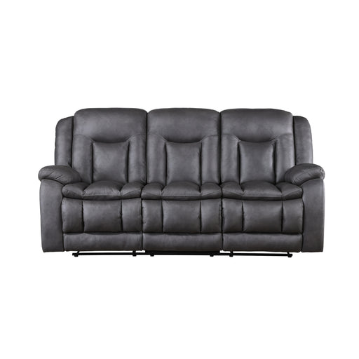 Morello Sofa W/Dual Recliner- Gray