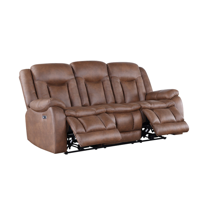 Morello Sofa W/Pwr Fr- Brown