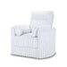 Embrace Swivel Accent Chair-White