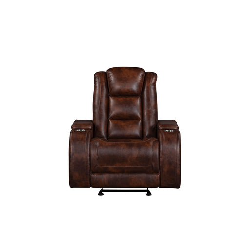 Chester Glider Recliner W/Pwr Hr & Fr-Brown