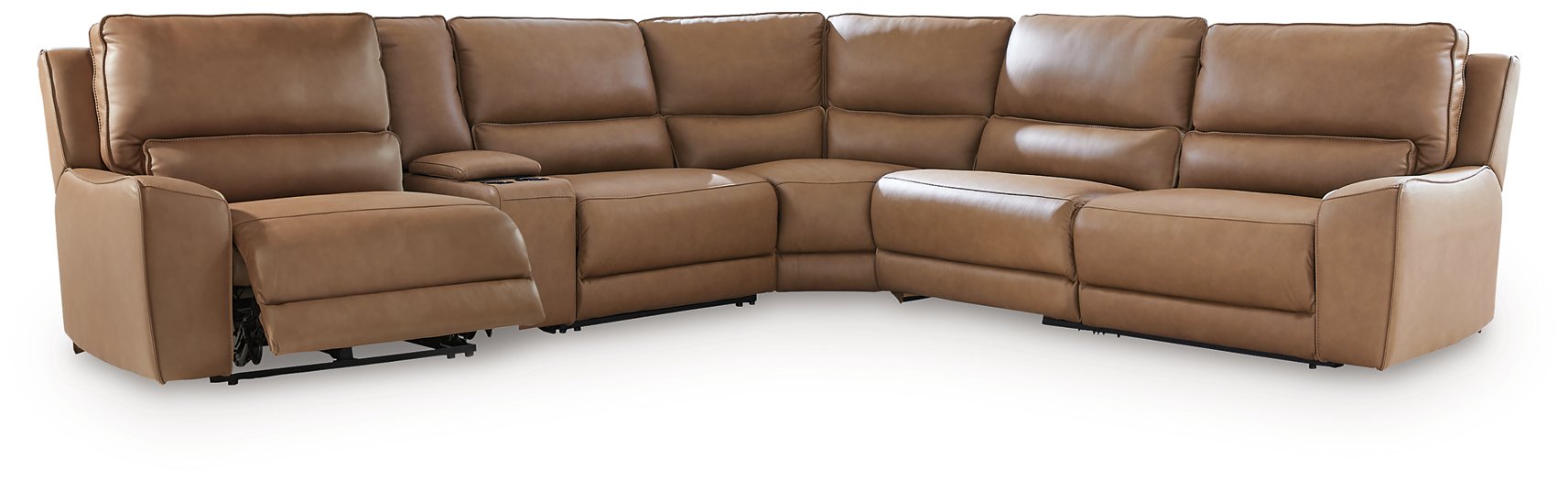 DeepWakes Reclining Sectional with Storage Console - Big's Furniture (NV) - Multi Location