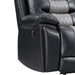 Nikko Sofa W/Pwr Fr-Black/Gray