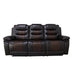 Nikko Sofa W/Pwr Fr-Brown