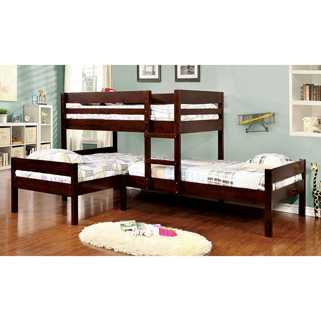 Ranford Twin/Twin/Twin Bunk Bed - Big's Furniture (NV) - Multi Location
