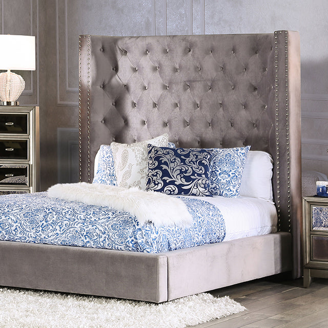 Rosabelle Bed Black, Grey, & Ivory - Big's Furniture (NV) - Multi Location