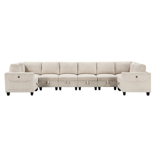 Walterboro-(8)8-Piece Sectional with Storage, Storage Pouches and Charging Ports image