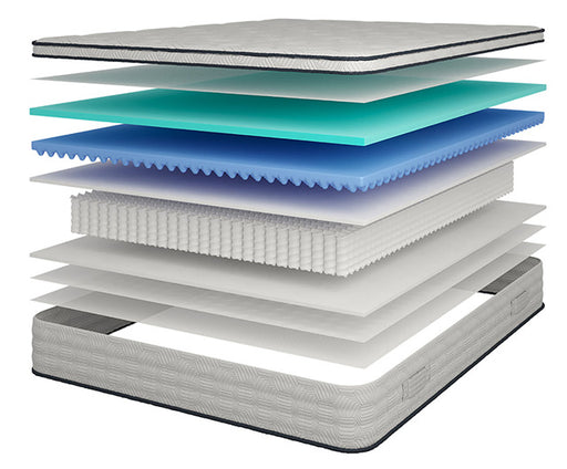 Salvia 12" Queen Hybrid Pocket Coil Mattress - Big's Furniture (NV) - Multi Location